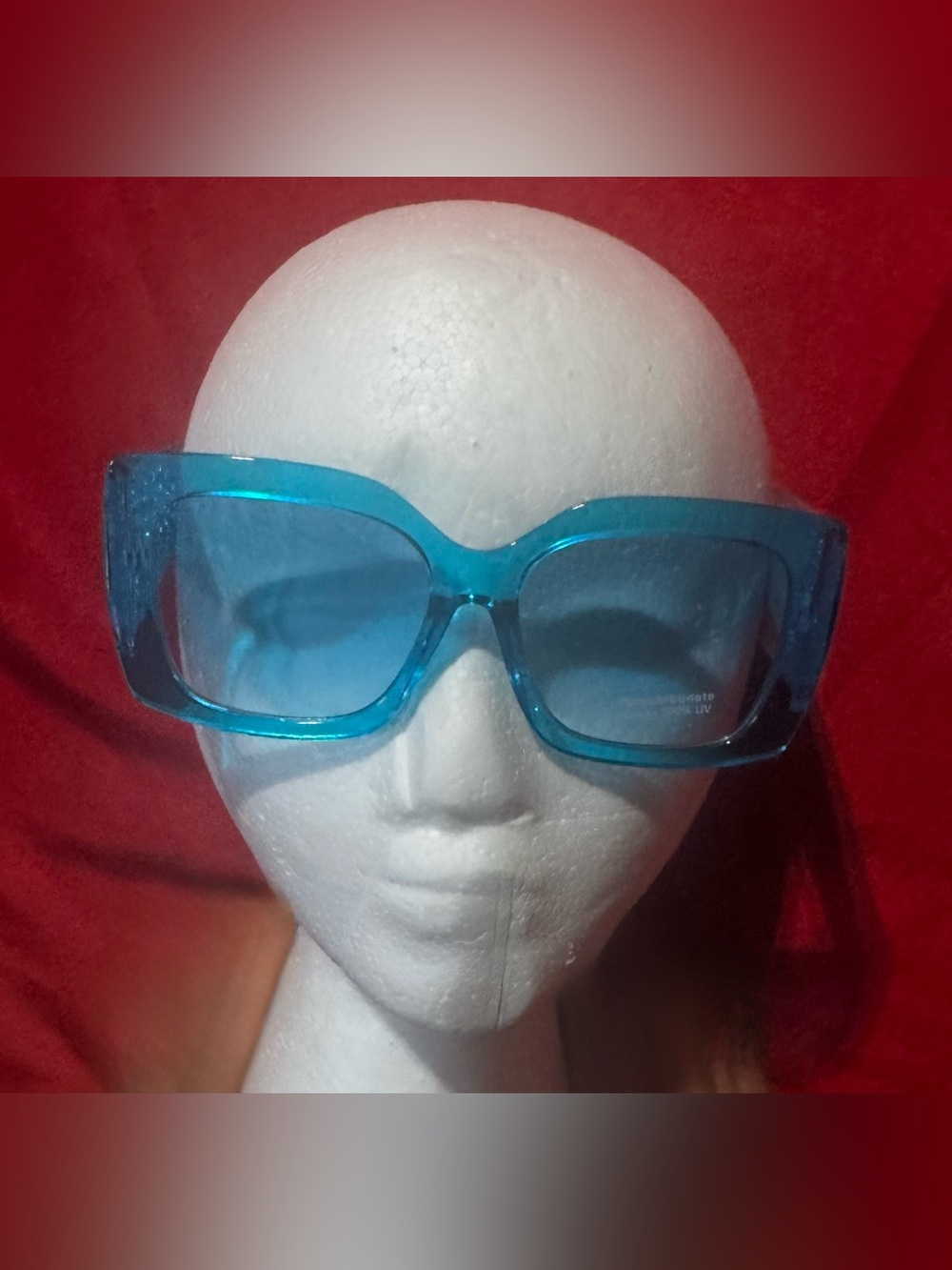 Unlisted Turquoise Blue Oversized Square Women's Sunglasses